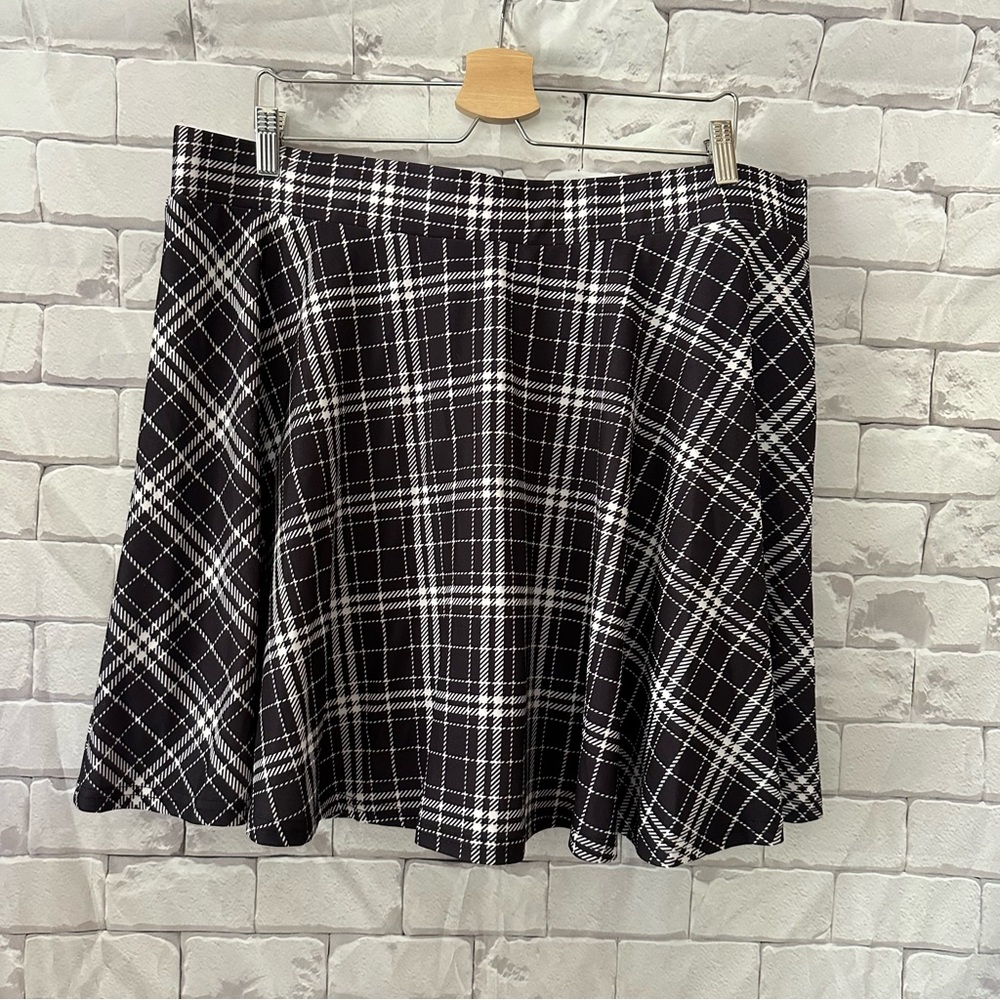 Elegant Plaid Skater Skirt